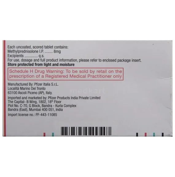 medrol 8mg tablet 14's